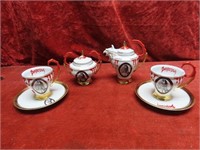 Dracula Transylvania tea set. Porcelain.