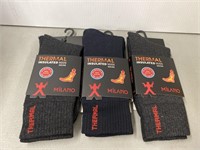 3 PAIRS OF ASSORTED MILANO THERMAL SOCKS