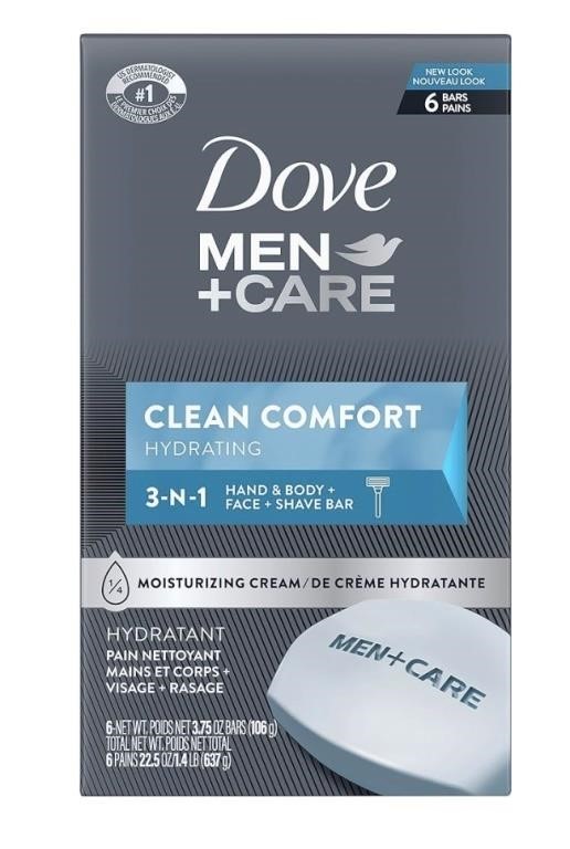Dove Men + Care Body and Face Bar Soap for