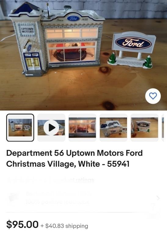 This Department 56 Uptown Motors Ford Christmas