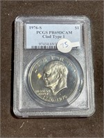PCGS PR69D CAM 1976 - S Eisenhower Dollar