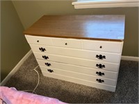 Oak and white dresser- sizes in pics