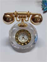 Miniture Victorian  Style Phone Elgin Clock