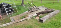 Assorted Wood Fence Posts, Steel Posts, & More