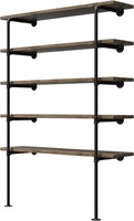 Industrial Retro Wall Mount Iron Pipe Shelf