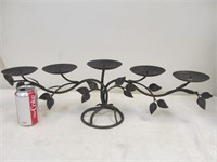 Metal candleholder for 5 candles