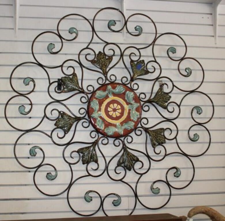 LARGE METAL WALL DECOR