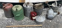 Galvanized Metal Water Cans & Gas Cans