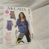 UNCUT- #M 6704 2013 McCall's Women's Top Pattern