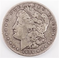 Coin 1904-S  Morgan Silver Dollar VG+