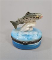 Ceramic Fish Trinket Box