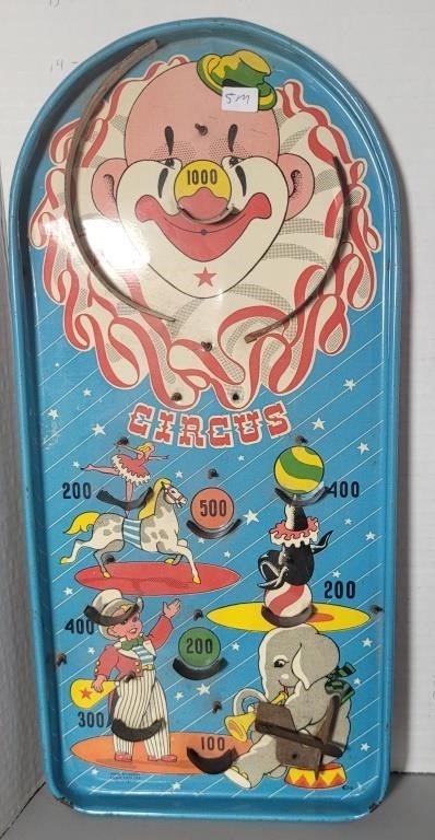 EAGLE TOYS MONTREAL CIRCUS PINBALL GAME