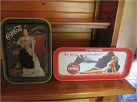 2  Coca Cola Trays