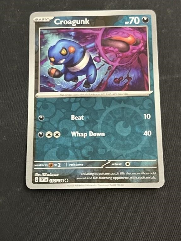 Croagunk Hologram Pokémon Card