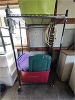 Clothing Rack with Totes