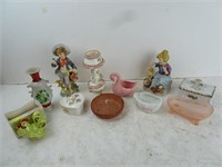 Lot of Misc. Glassware & Porcelain Décor Items