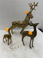 Brass Deer Decor