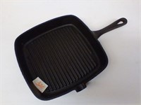 Coleman Square cast iron skillet with pour side