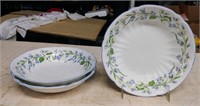 3 SHELLEY HAREBELL PATTERN 6.5IN BOWLS