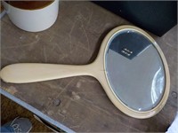 Vintage hand held dressing mirror