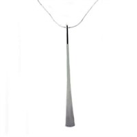 Minimalist Sterling Silver Long Drop Necklace