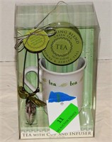Morning blend tea gift set: cup, infuser, tea