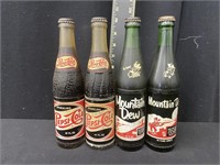 Vintage Pepsi & Mountain Dew Bottles - Full