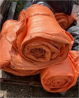 Pallet with 3 Insulated Tarps. Approximately 12ft