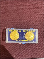 S And S firearms historical cufflinks