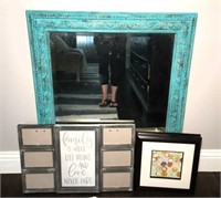 Wall Mirror, Photo Frame & Prints