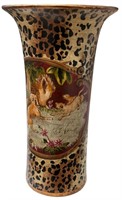 Cylindrical Leopard Print Lamp