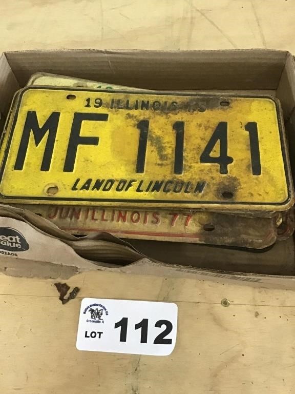 10 PAIRS 1970s LICENSE PLATES