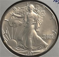 1987 MS 69 American Silver Eagle
