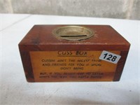 Cussin Vintage Wood Box