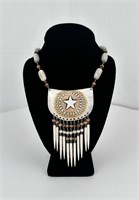 Plains Native American Indian Bone Necklace