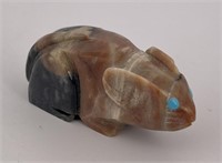 Alex Tsethlikai Zuni Carved Stone Mouse Fetish