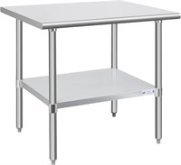 Hally Stainless Steel Table for Prep & Work 30 x