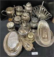 Silver Plate Coffe/Tea Pots, Dinnerware.