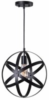 Home Decorators 1-light Black Orb Mini Pendant