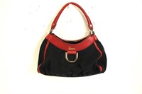Gucci Black/Red D-Ring Shoulder Bag