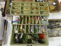 2 tackle boxes with contents