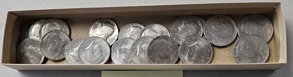 20 80s & 90s Kennedy Half Dollars