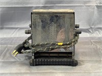 Vintage 7" Metal Toaster W Power Cord