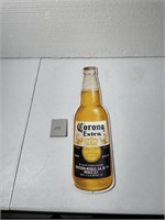 Metal Corona Sign Beer Advertisement