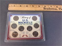 US Nickel Collection - 8 Coins