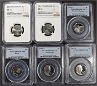 COLLECTORS LOT GRADED NICKELS