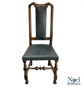 American Walnut Side Chair, Circa 1650-1700