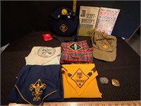 Boy Scouts Canteen Handbooks Scarfs Hat+