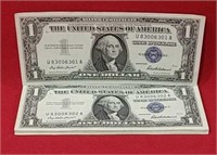 Thirty 1957 One Dollar Silver Certificates