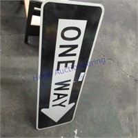 One Way road sign, 12 x 36